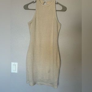 BODYCON CREAM DRESS